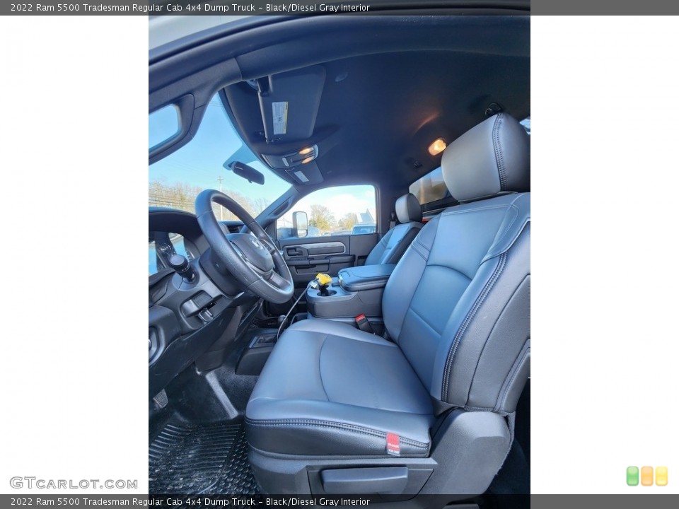 Black/Diesel Gray Interior Photo for the 2022 Ram 5500 Tradesman Regular Cab 4x4 Dump Truck #145512024