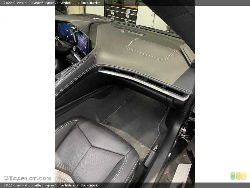 Jet Black Interior Front Seat for the 2022 Chevrolet Corvette Stingray Convertible #145512054