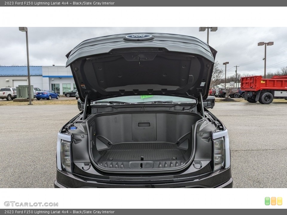 Black/Slate Gray Interior Trunk for the 2023 Ford F150 Lightning Lariat 4x4 #145512132