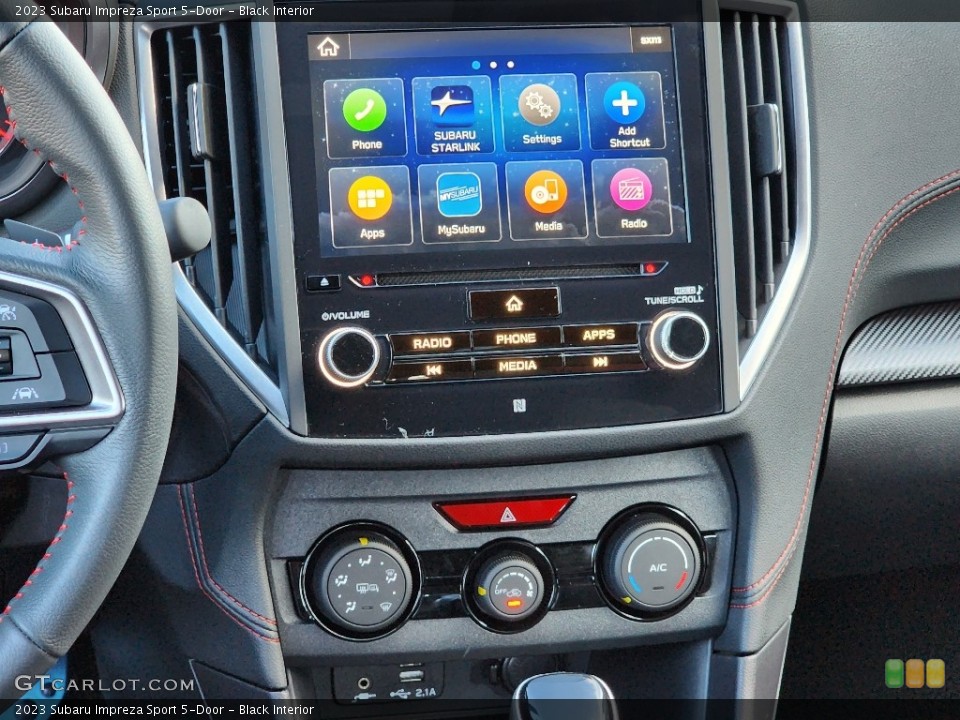 Black Interior Controls for the 2023 Subaru Impreza Sport 5-Door #145512339