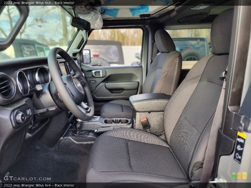 Black Interior Photo for the 2023 Jeep Wrangler Willys 4x4 #145512382
