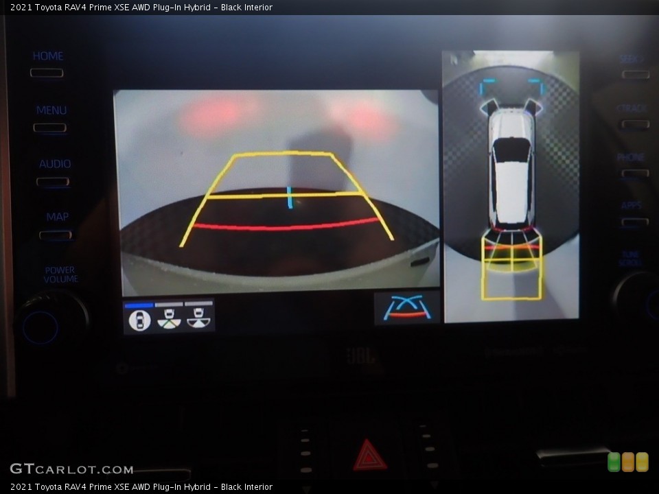 Black Interior Controls for the 2021 Toyota RAV4 Prime XSE AWD Plug-In Hybrid #145513182