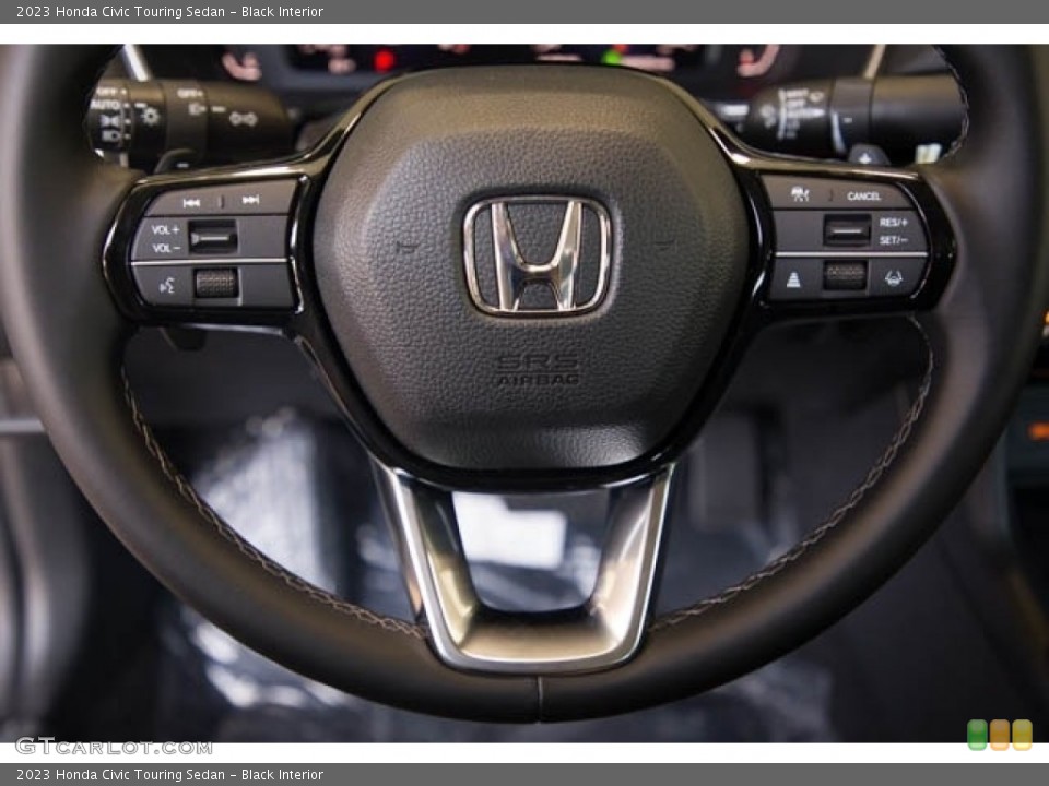 Black Interior Steering Wheel for the 2023 Honda Civic Touring Sedan #145513209