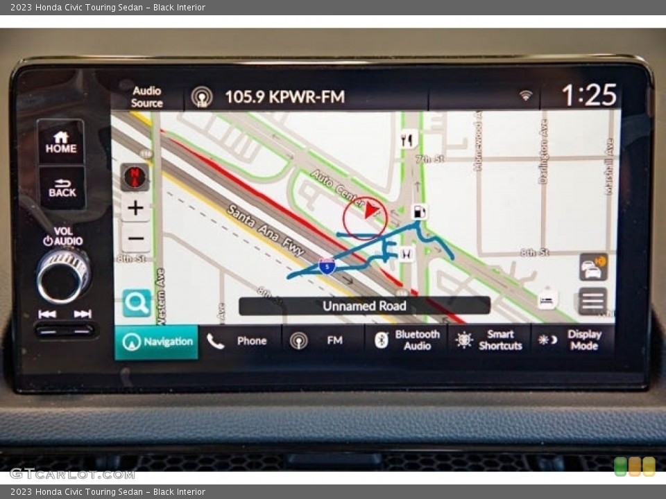 Black Interior Navigation for the 2023 Honda Civic Touring Sedan #145513374