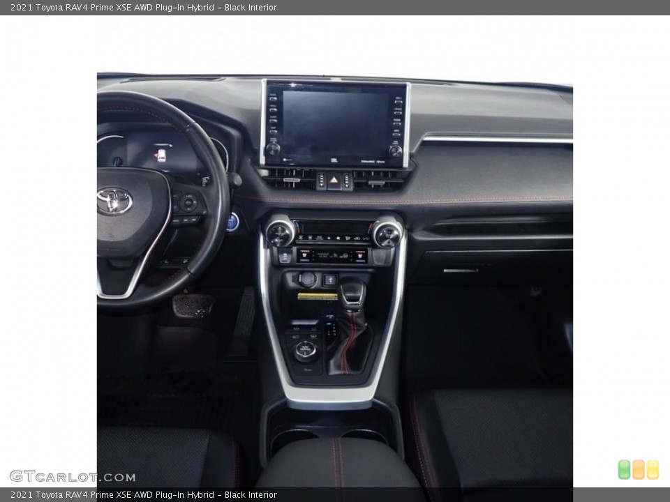 Black Interior Controls for the 2021 Toyota RAV4 Prime XSE AWD Plug-In Hybrid #145513431