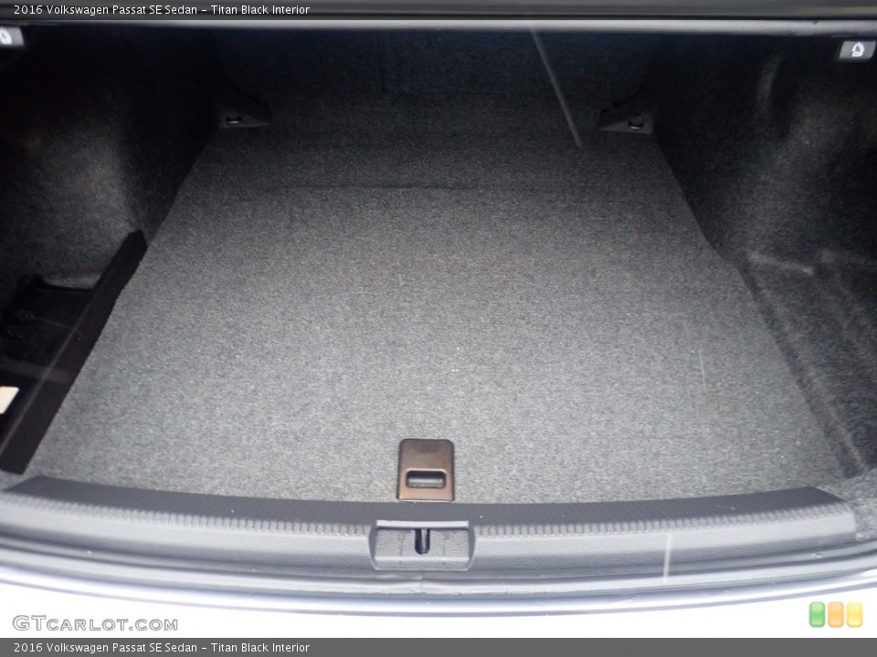 Titan Black Interior Trunk for the 2016 Volkswagen Passat SE Sedan #145513686