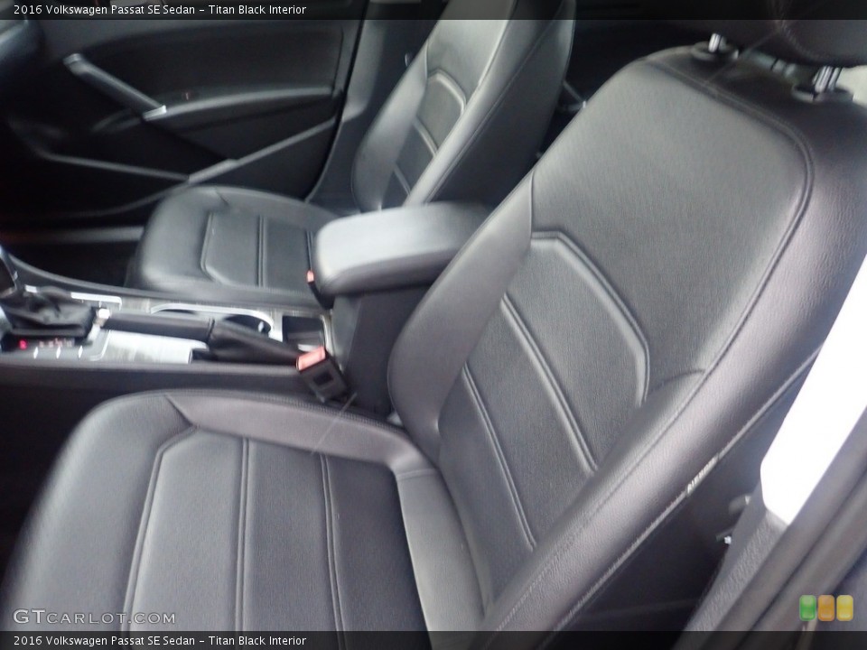 Titan Black Interior Front Seat for the 2016 Volkswagen Passat SE Sedan #145513785