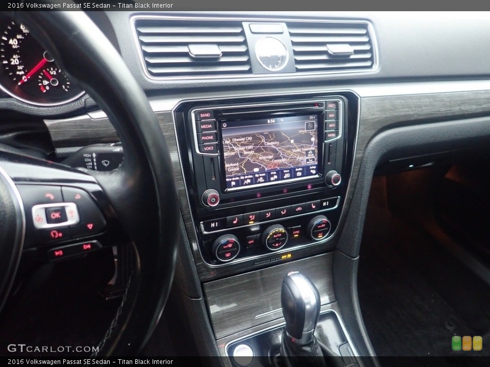 Titan Black Interior Navigation for the 2016 Volkswagen Passat SE Sedan #145513872
