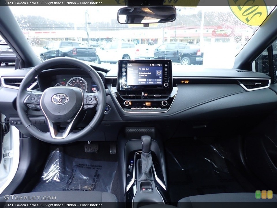 Black Interior Dashboard for the 2021 Toyota Corolla SE Nightshade Edition #145513950