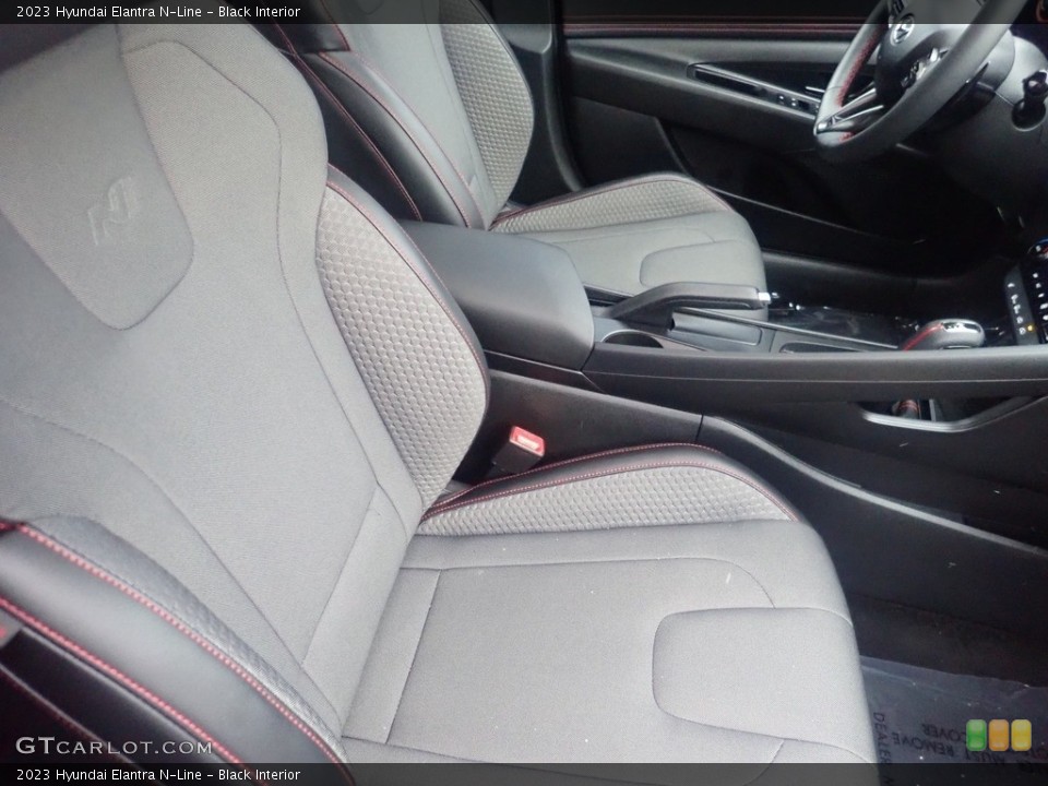 Black Interior Front Seat for the 2023 Hyundai Elantra N-Line #145514037