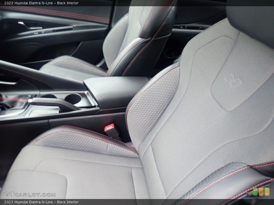 Black Interior Front Seat for the 2023 Hyundai Elantra N-Line #145514076