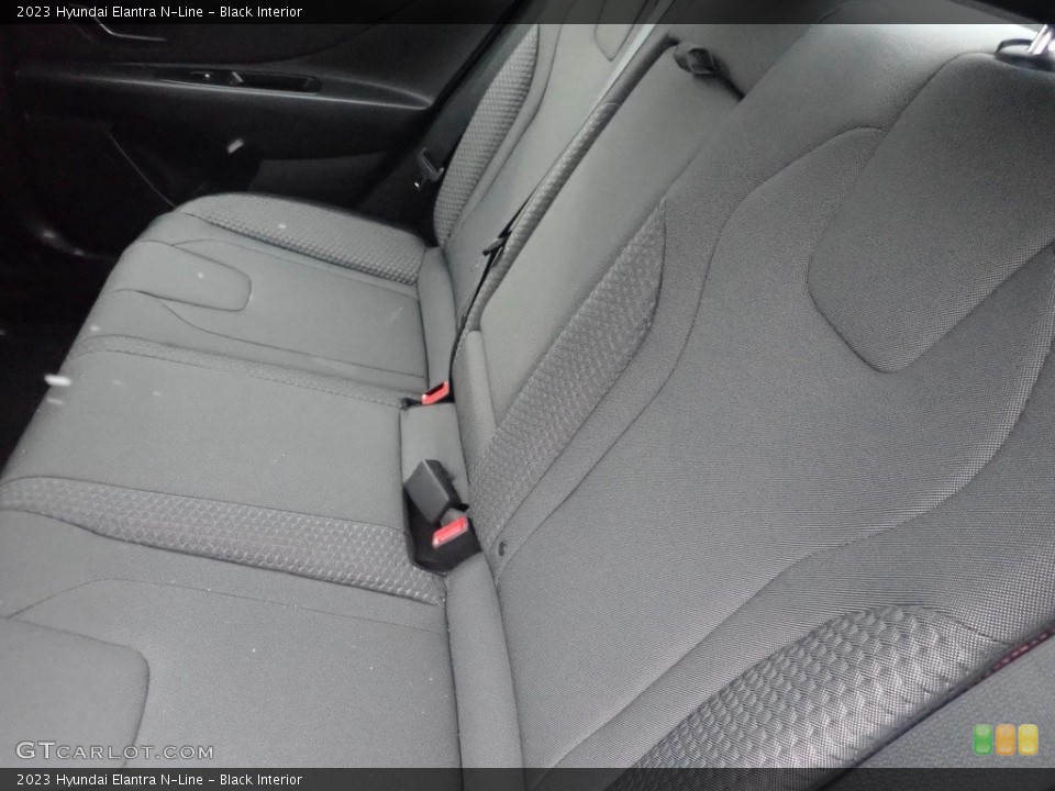 Black Interior Rear Seat for the 2023 Hyundai Elantra N-Line #145514085
