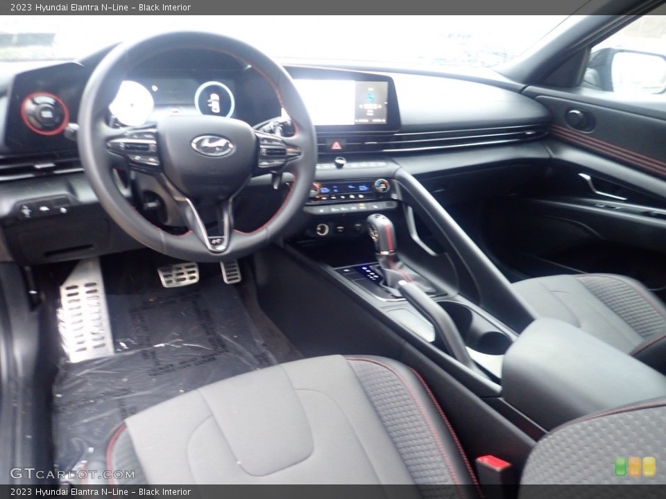 Black Interior Front Seat for the 2023 Hyundai Elantra N-Line #145514094