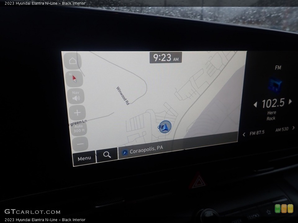 Black Interior Navigation for the 2023 Hyundai Elantra N-Line #145514151