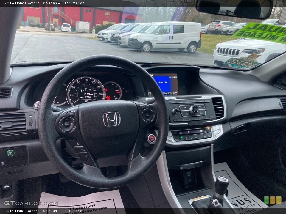 Black Interior Dashboard for the 2014 Honda Accord EX Sedan #145514511