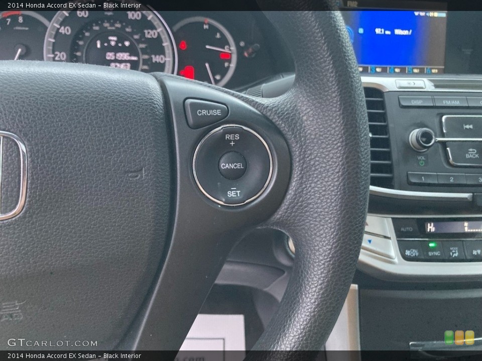 Black Interior Steering Wheel for the 2014 Honda Accord EX Sedan #145514520