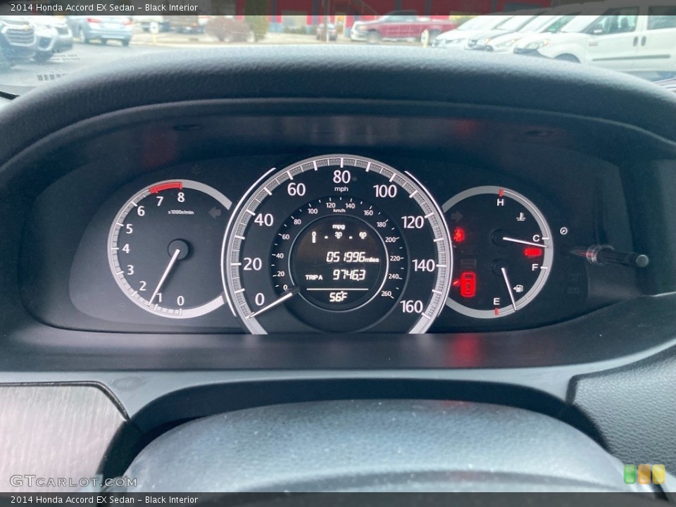 Black Interior Gauges for the 2014 Honda Accord EX Sedan #145514523