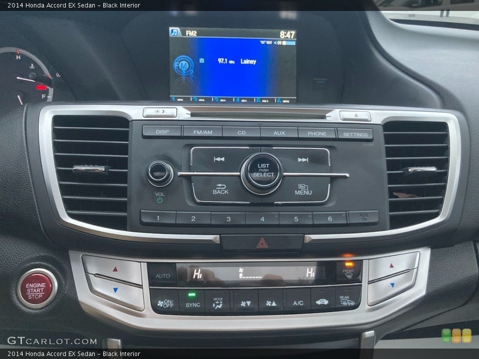 Black Interior Controls for the 2014 Honda Accord EX Sedan #145514526