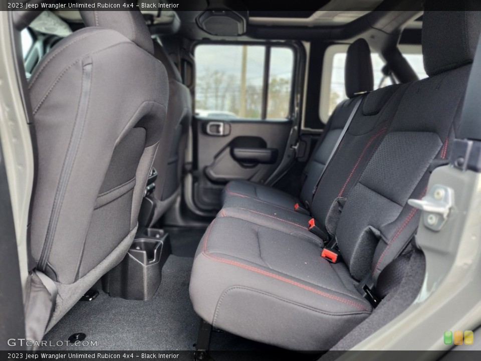 Black Interior Rear Seat for the 2023 Jeep Wrangler Unlimited Rubicon 4x4 #145515392
