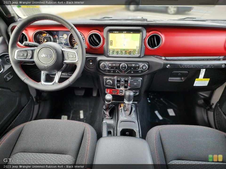 Black Interior Dashboard for the 2023 Jeep Wrangler Unlimited Rubicon 4x4 #145515449