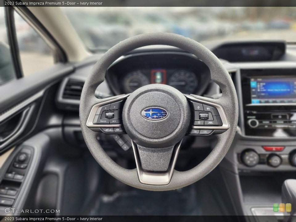Ivory Interior Steering Wheel for the 2023 Subaru Impreza Premium 5-Door #145515671