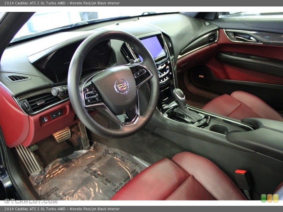 Morello Red/Jet Black Interior Photo for the 2014 Cadillac ATS 2.0L Turbo AWD #145515878