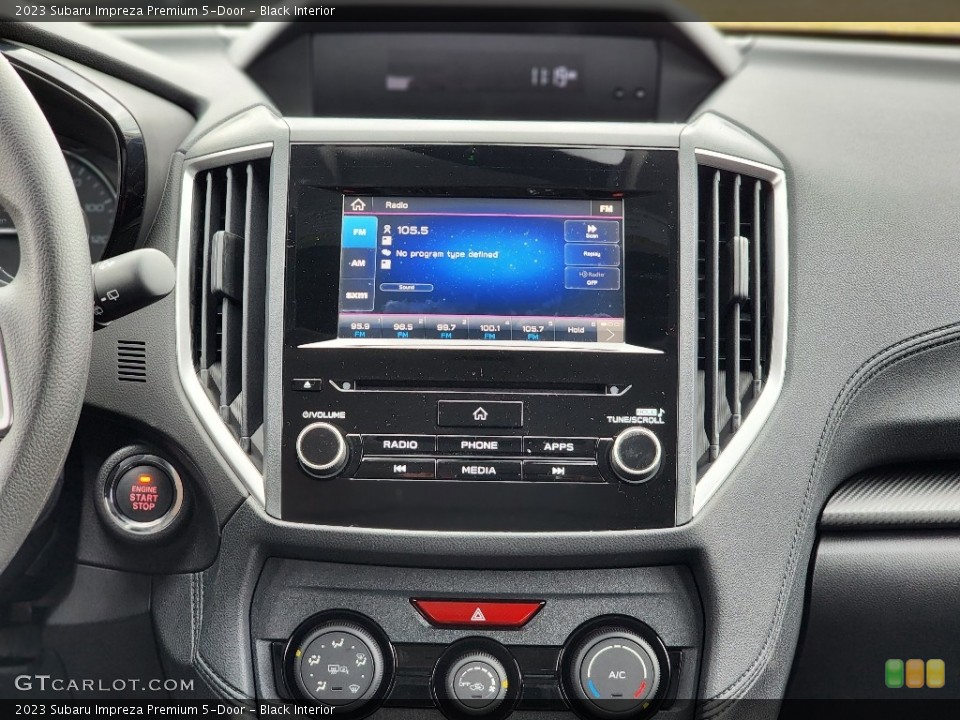 Black Interior Controls for the 2023 Subaru Impreza Premium 5-Door #145515944