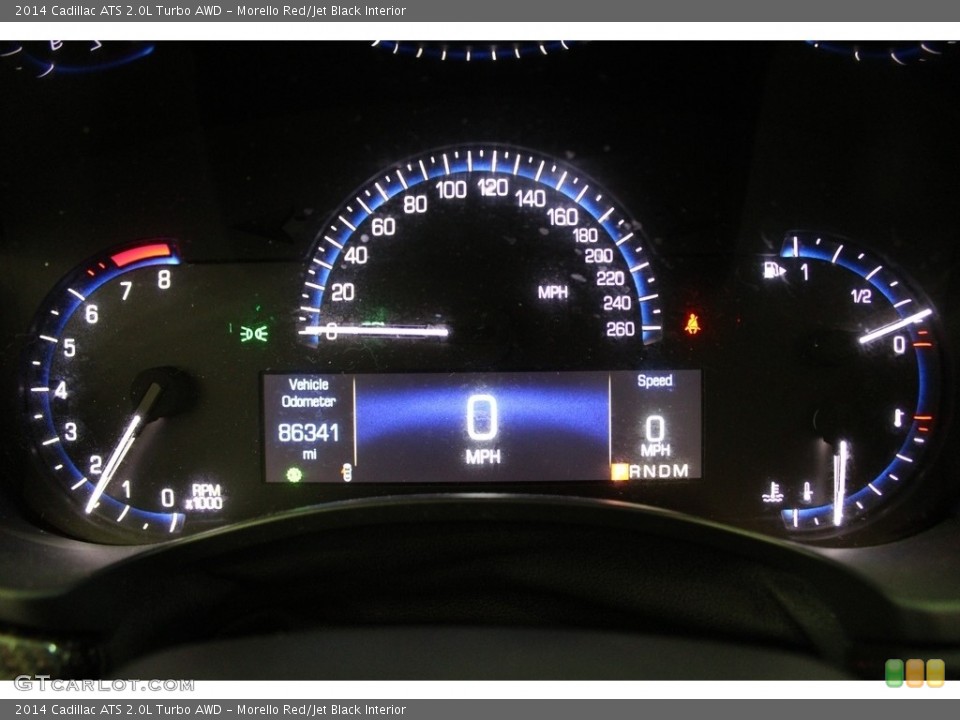 Morello Red/Jet Black Interior Gauges for the 2014 Cadillac ATS 2.0L Turbo AWD #145515980