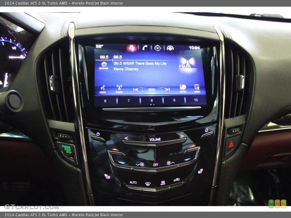Morello Red/Jet Black Interior Controls for the 2014 Cadillac ATS 2.0L Turbo AWD #145516004