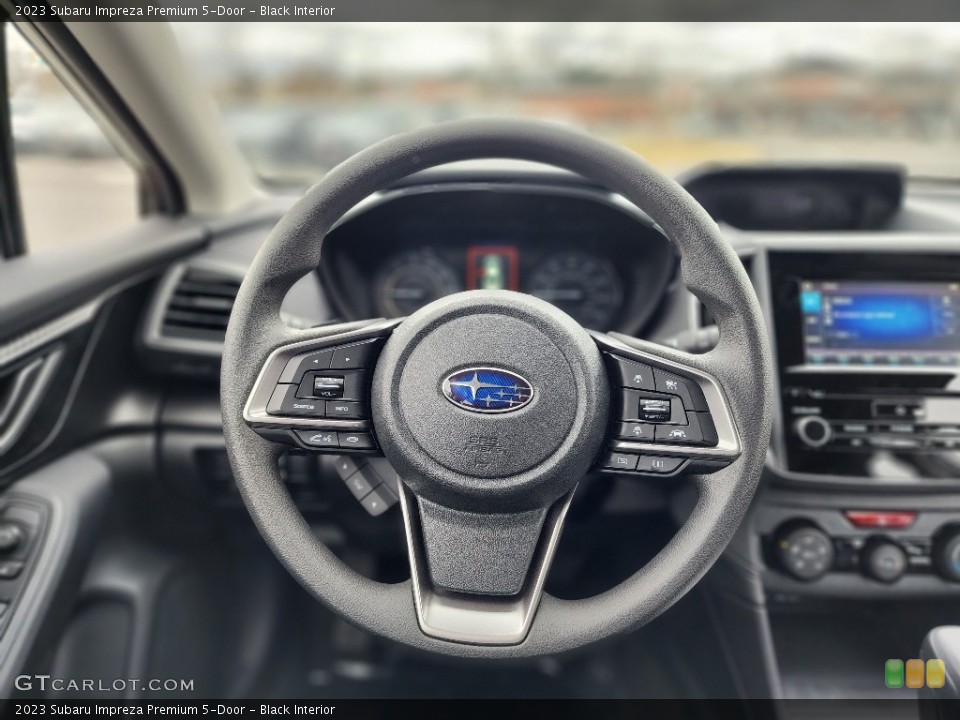 Black Interior Steering Wheel for the 2023 Subaru Impreza Premium 5-Door #145516022