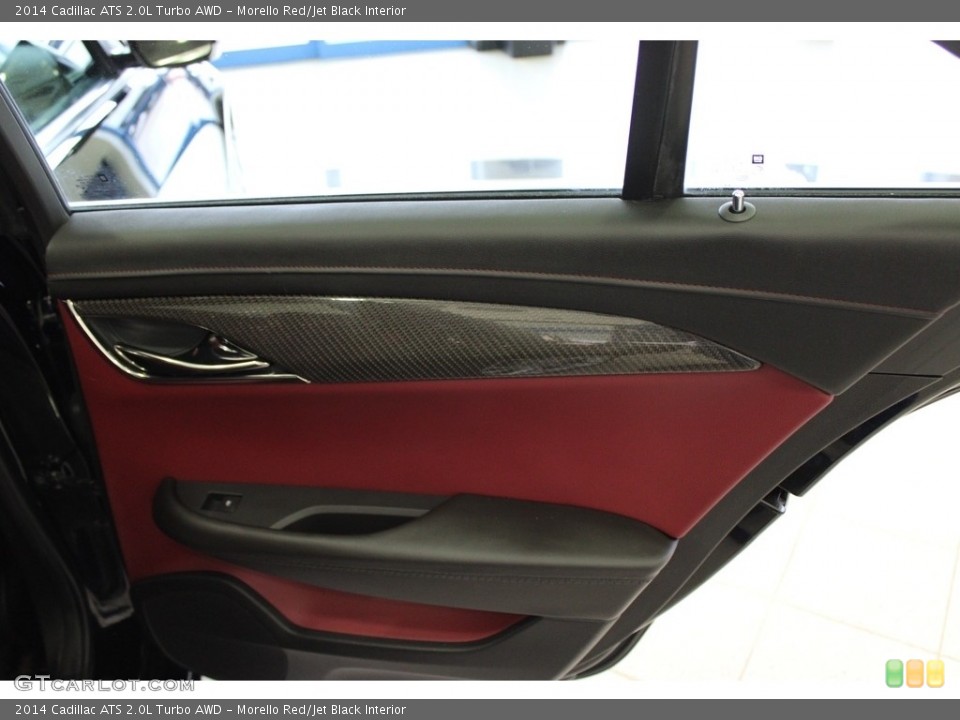 Morello Red/Jet Black Interior Door Panel for the 2014 Cadillac ATS 2.0L Turbo AWD #145516187