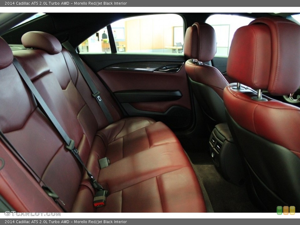 Morello Red/Jet Black Interior Rear Seat for the 2014 Cadillac ATS 2.0L Turbo AWD #145516214