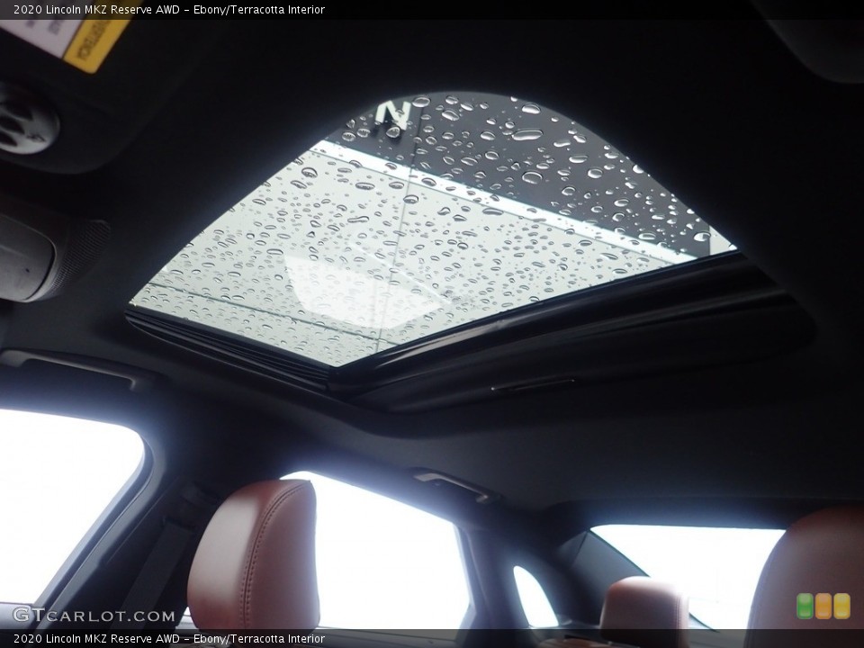 Ebony/Terracotta Interior Sunroof for the 2020 Lincoln MKZ Reserve AWD #145516352