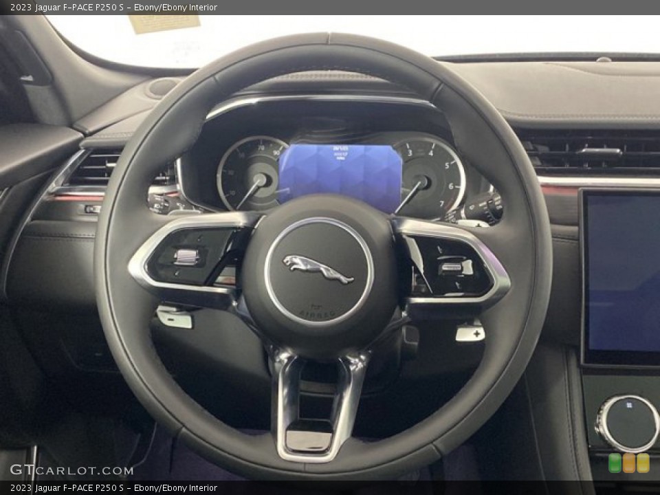 Ebony/Ebony Interior Steering Wheel for the 2023 Jaguar F-PACE P250 S #145516811
