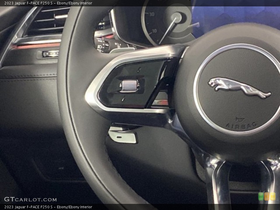 Ebony/Ebony Interior Steering Wheel for the 2023 Jaguar F-PACE P250 S #145516817