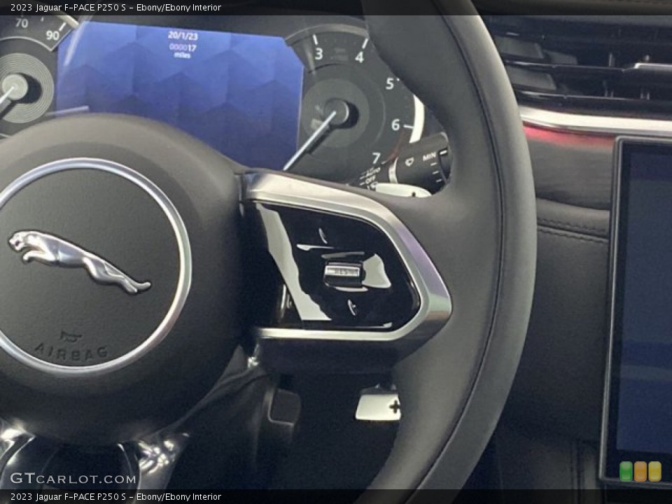 Ebony/Ebony Interior Steering Wheel for the 2023 Jaguar F-PACE P250 S #145516823