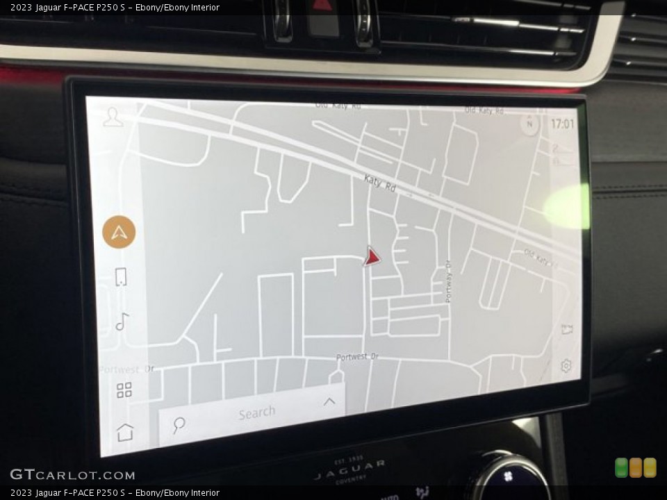 Ebony/Ebony Interior Navigation for the 2023 Jaguar F-PACE P250 S #145516844