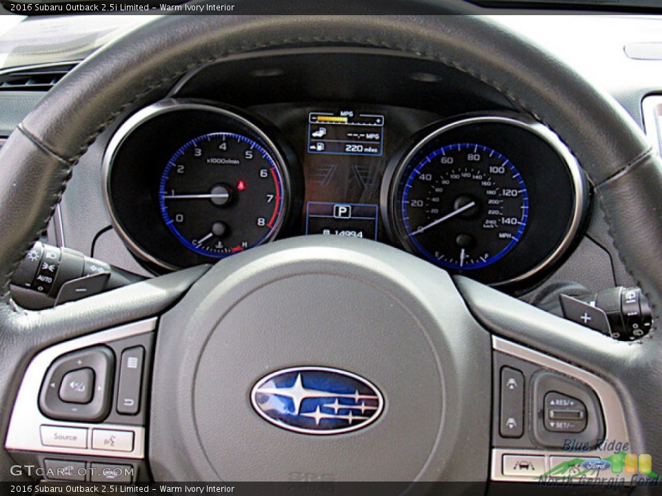 Warm Ivory Interior Steering Wheel for the 2016 Subaru Outback 2.5i Limited #145517464