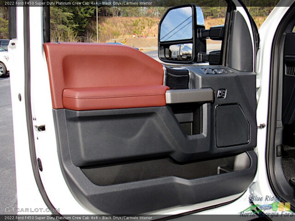 Black Onyx/Carmelo Interior Door Panel for the 2022 Ford F450 Super Duty Platinum Crew Cab 4x4 #145517590