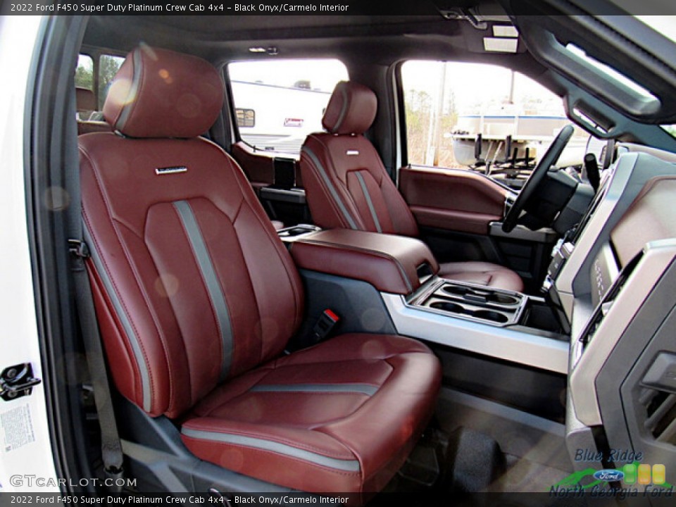 Black Onyx/Carmelo Interior Front Seat for the 2022 Ford F450 Super Duty Platinum Crew Cab 4x4 #145517632