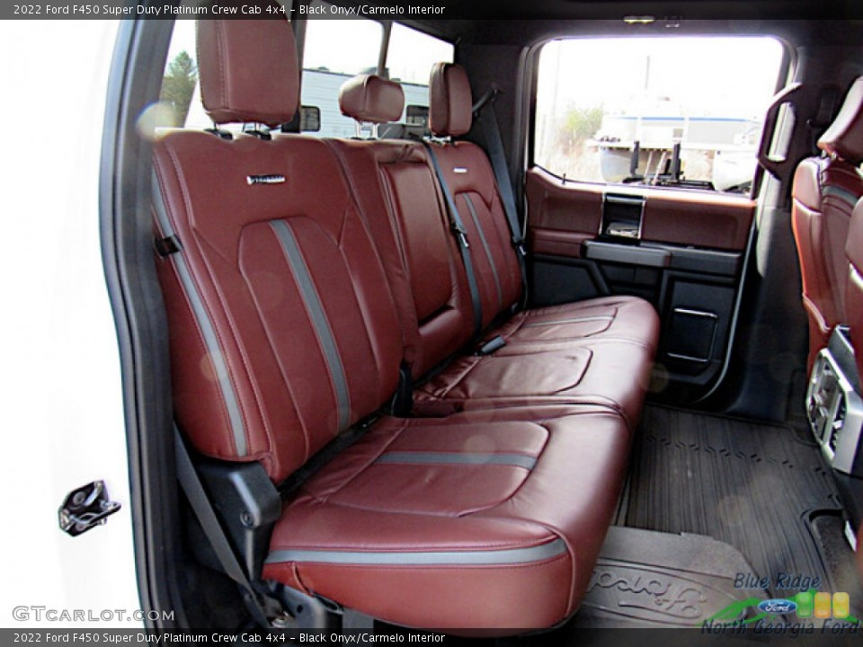 Black Onyx/Carmelo Interior Rear Seat for the 2022 Ford F450 Super Duty Platinum Crew Cab 4x4 #145517653