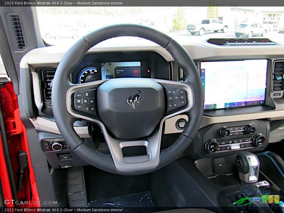 Medium Sandstone Interior Steering Wheel for the 2023 Ford Bronco Wildtrak 4X4 2-Door #145518010