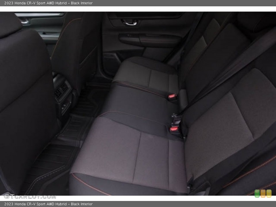 Black Interior Rear Seat for the 2023 Honda CR-V Sport AWD Hybrid #145518211