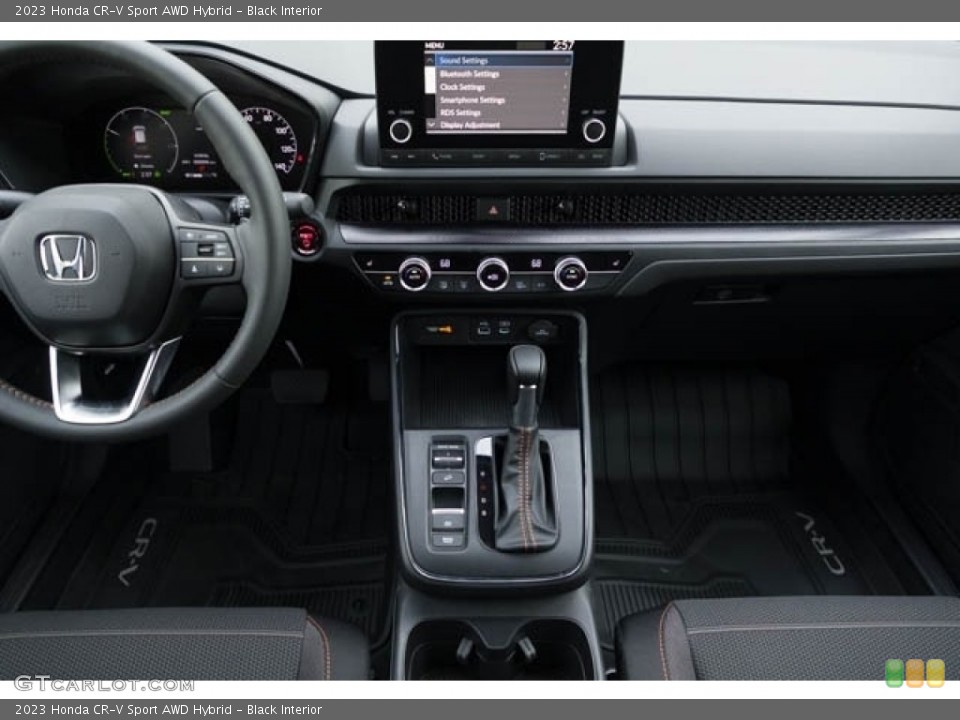 Black Interior Dashboard for the 2023 Honda CR-V Sport AWD Hybrid #145518235