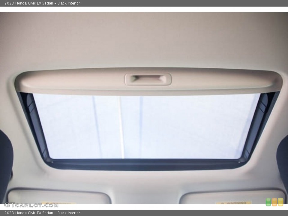 Black Interior Sunroof for the 2023 Honda Civic EX Sedan #145518355