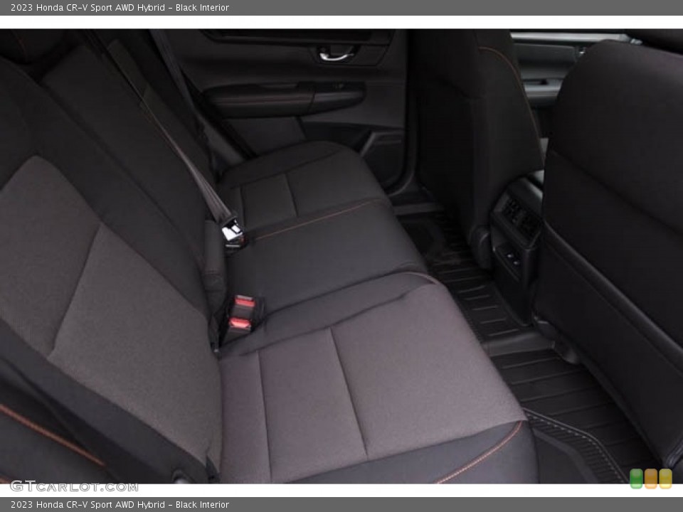 Black Interior Rear Seat for the 2023 Honda CR-V Sport AWD Hybrid #145518435