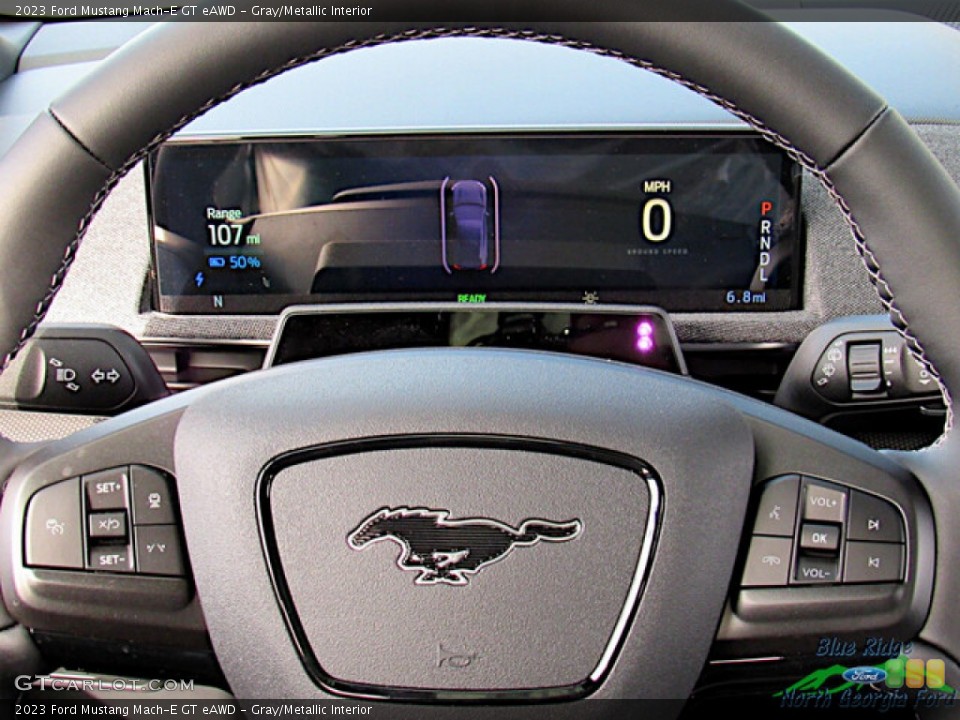 Gray/Metallic Interior Steering Wheel for the 2023 Ford Mustang Mach-E GT eAWD #145518661