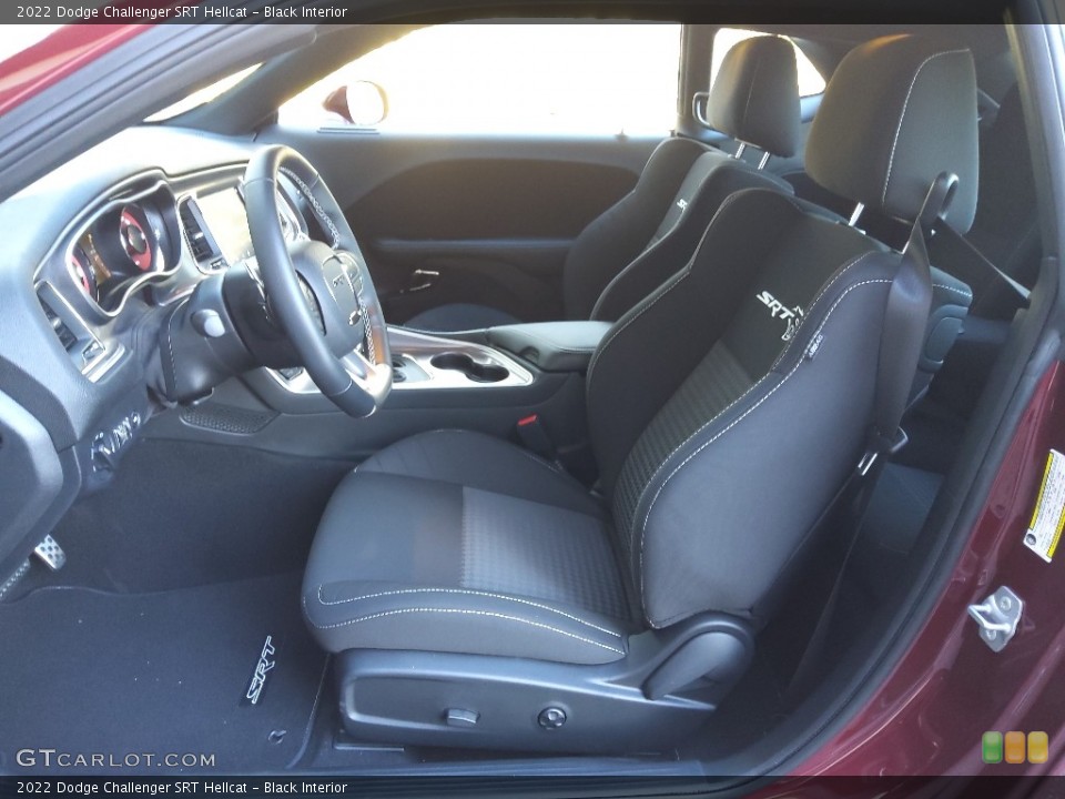 Black Interior Front Seat for the 2022 Dodge Challenger SRT Hellcat #145519610