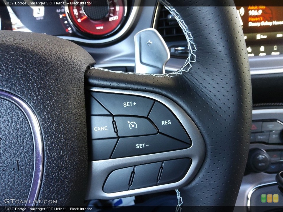 Black Interior Steering Wheel for the 2022 Dodge Challenger SRT Hellcat #145519826