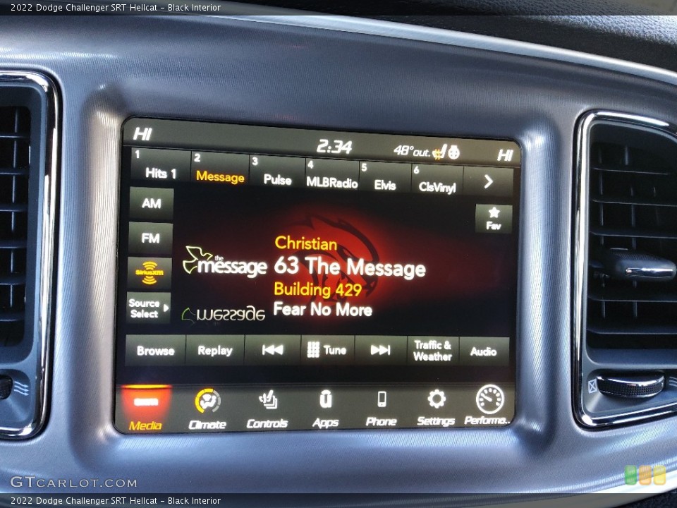 Black Interior Audio System for the 2022 Dodge Challenger SRT Hellcat #145519880